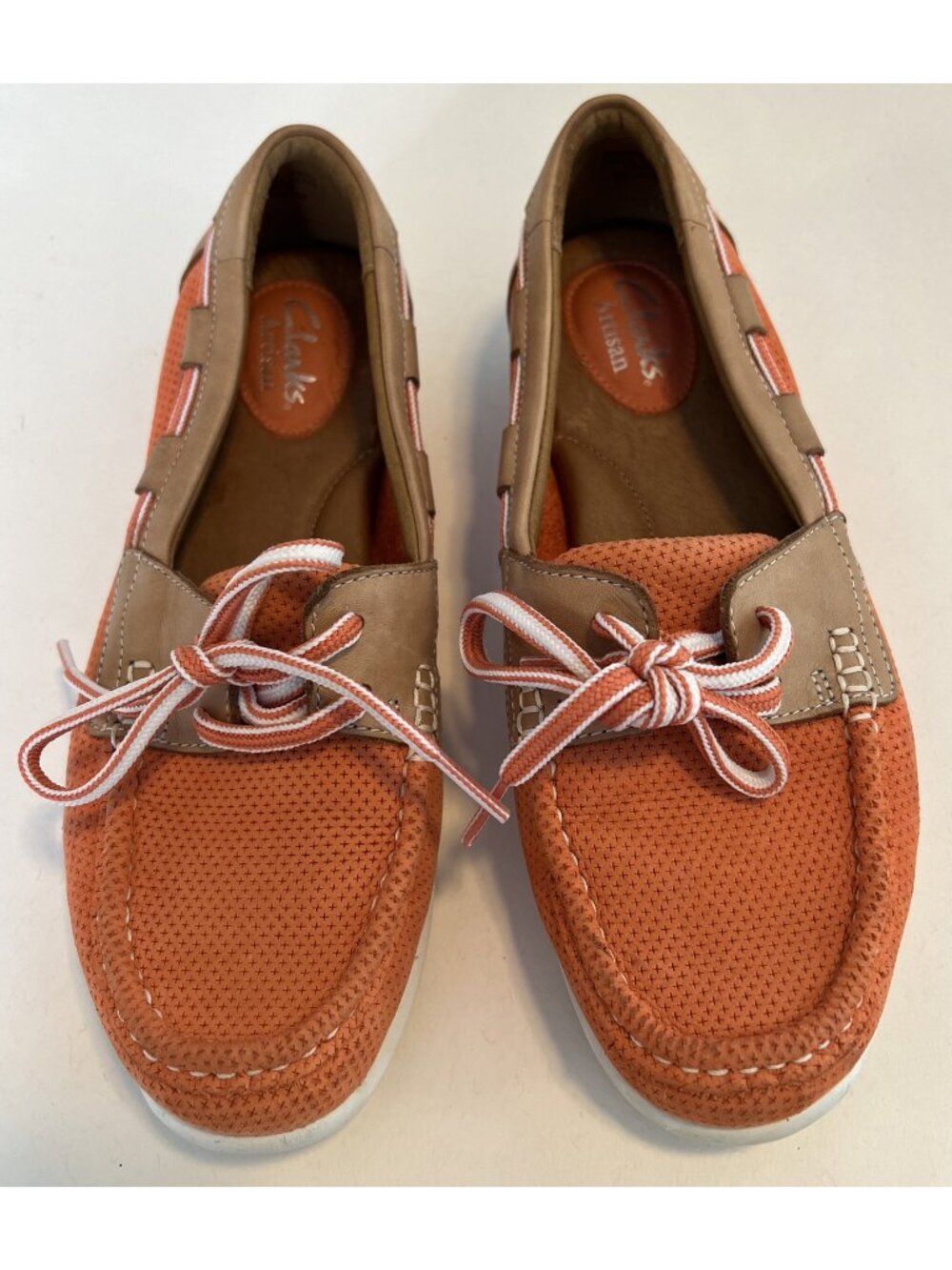 Clarks Artisan Peach Boat Shoes Size 6 M